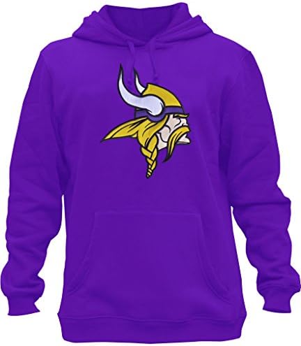 Aisdlin Mens Minnesota Vikings Athletic Pullover Hoodie - Purple XXL