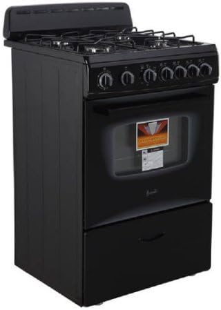 Avanti 24" Gas Range, GR2415CB, Black Color