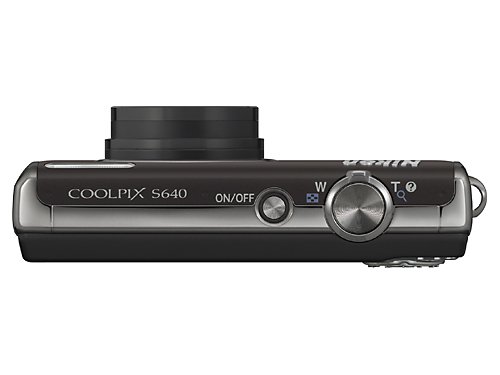 Nikon Coolpix S640 12.2MP Digital Camera with 5x Wide Angle Optical Vibration Reduction (VR) Zoom and 2.7-inch LCD (Calm Black)