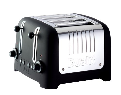 Dualit Lite Traditional Design 46245 “CHUNKY” Toaster in Black Soft Touch Finish