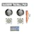 (2 Pack) Blackberry Trackball / Joystick / Navigate / Pearl / Ring Repair Replacement Fix Fixing for Rim (X2) for Blackberry Pearl 8100 8130
