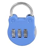 uxcell パスワードロック　コンビネーションロック　南京錠　3桁　ライトブルー　　 3 x 1.2 x 4.8cm