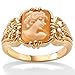 PalmBeach Jewelry 10k Gold Cameo Ring