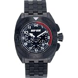 Deep Blue Mens Master Timer Chronograph Steel Watch - Black by Deep Blue