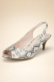 Peep Toe Stiletto Mid Heel Slingback Shoes