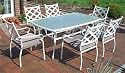 NOBLESSE Toulon L, Gartenm&ouml;bel aluminium 6 St&uuml;hle, 1 Tisch. wei&szlig;