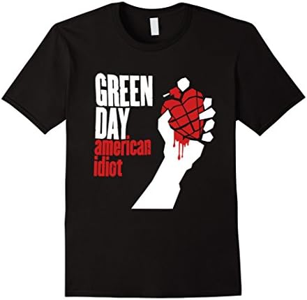 Men's Featured t shirt: Green day american idoit T-Shirt   2XL Black