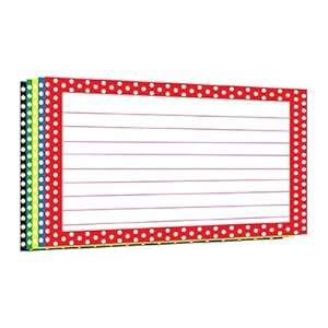Amazon.com : Border Index Cards 4x6 Polka Dot : Office Products