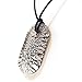 Glass Dog Tag Pendant Crackled Effect Black