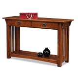 Mission Sofa Table (Medium Oak) (30"H x 16"W x 48"D)