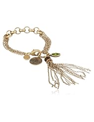 The SAK Multi-Chain Gold Charm Bracelet, 7.5"