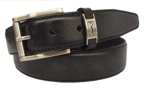 PGA TOUR Mens Dress Casual Roller Buckle Belt, Black, 40