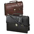 Flap Style Briefcase, 17"Wx6"Dx13"H, Caramel (STB367061CAR) Category: Briefcases