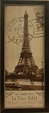 Eiffel Tower Vintage Sepia Paris Print Picture