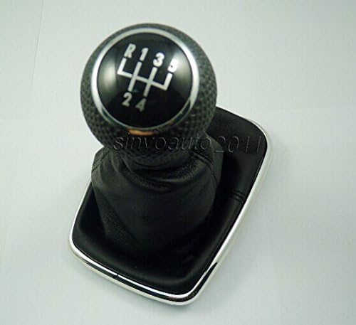 New 5-SPEED GEAR SHIFT KNOB GAITOR BOOT Black Fit For VW JETTA 98-04