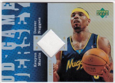 2006-07 UD Reserve Game Jersey Kenyon Martin Denver Nuggets #KM Basketball Card