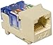 Cat 3 (RJ45) Unshielded Keystone Jacks (Tooless) Ivory