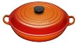 Le Creuset Cast Iron Shallow Casserole, Volcanic, 30 cm