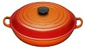 Le Creuset Cast Iron Shallow Casserole, Volcanic, 30 cm