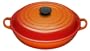 Le Creuset Cast Iron Shallow Casserole, Volcanic, 30 cm