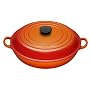 Le Creuset Cast Iron Shallow Casserole, Volcanic, 30 cm