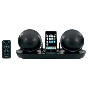 Jensen JISS-585 Universal Docking Station for iPod with RF Wireless Speakers (Black)