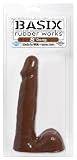 Basix Rubber Works 8-Inch Dong, Brown
