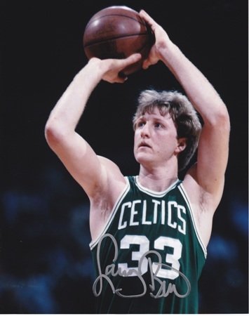 Larry Bird Autographed/Hand Signed Boston Celtics 8x10 Photo