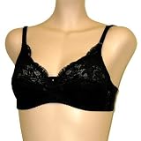 Orlfa $59 Black Triangle Lined No Wire Bra #0150 34A