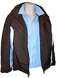 Womens Columbia Plus Size Arctic Freeze Parka 3in1 Coat Jacket Snowcap Blue (2X, Bark (Brown) with Blue)
