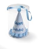 Mud Pie Baby Little Prince Seersucker Birthday Hat, Blue