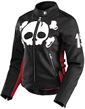 Icon Hella Crossbone Racer Ladies Leather Jacket – Slayer Black – Large