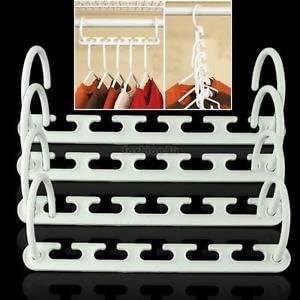 4X Magic Wonder Hanger Hook Clothes Closet Space Saving Organizer Saver Storage
