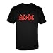 C.I.D. Mens AC/DC - Red Logo - Black