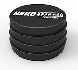 Herb Grinder Tower Large 2.5 Inch 4-Piece #1 Best Herb & Spice Mill - Solid Aerospace Aluminum