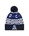 NFL New England Patriots New Era Retro Classic Chill Pom Beanie, One Size, Blue