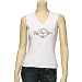 Reebok Green Bay Packers Ladies White Heather Sleeveless T-shirt