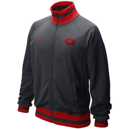 Nike Georgia Bulldogs Graphite Full Zip Collegiate Fast Track Jacket (XX-Large)