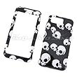 Samsung I900 Omnia Snap On Protector Hard Case Image Cover "Skulls" Design