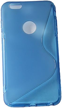 iPhone 6 plus case: S-curve Anti-Skid TPU Gel Soft Case Protective Cover For iPhone 6 Plus 5.5 inch - Blue Color