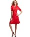 Apparel : AK Anne Klein Dress, Collared Tab Sleeve Wrap