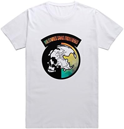 Drong Men's Metal Gear Solid MGS Militaires Sans Frontiere Logo T-shirt