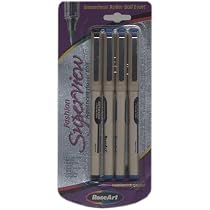 Rose Art Fashion Superview Advanced Roller Ball Pen, 4 Pens