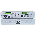 Omnitronic CDP-386 Doppel-CD-Player silber