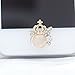 GBSELL 3D Crystal Bling Floral Crown Diamond Home Button Sticker For iPhone iPad (B)