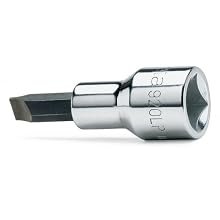 Beta 920LP 2mm x 12mm 1/2" Drive Slotted Socket Driver, with Chrome Plated
