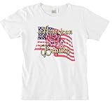 American Beauty-rose/flag - Patriotic Women's Cut T-Shirt