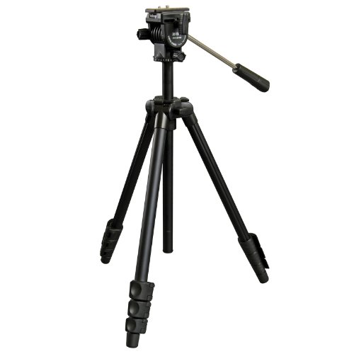 Velbon アルミ製 三脚 ビデオ用雲台付 Sherpa Movie Light