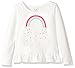 The Children's Place Girls' Little Long Sleeve T-Shirt 3, White 66936, Small/5/6