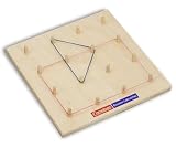 Mathematik plus - Lehrmittel Grundschule - Zahlenfelder/Formen: 2.-4. Schuljahr - Geobrett: Holzbrett. Mit 4 x 4 Holzstiften und elastischen B&auml;ndern
